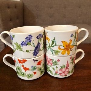 Vintage WINDEMERE GARDEN Mugs set of 4